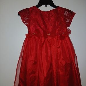 Party Time Formals Radiant Red Kids Dress